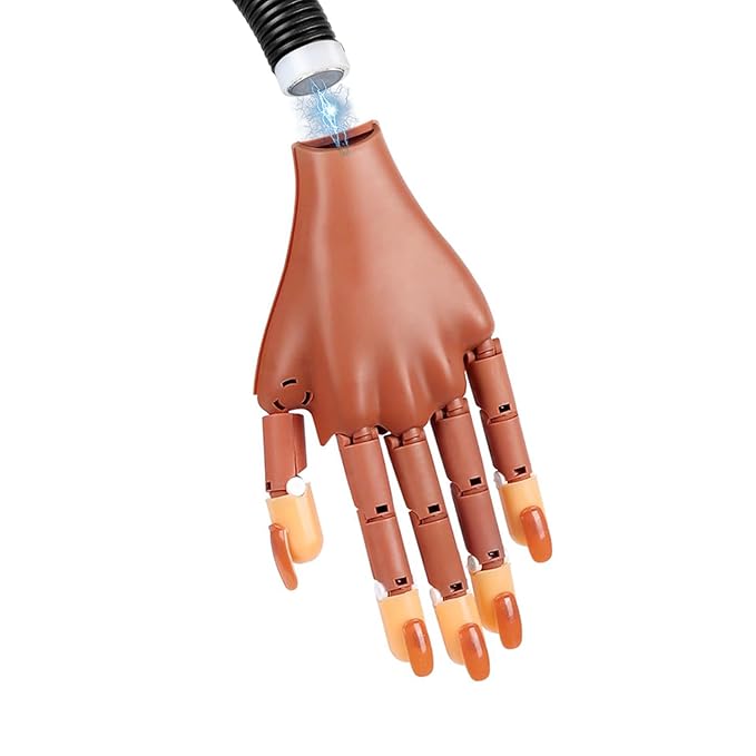 (1 Palm Only, Only Fit for Wilfniee Magnetic Nail Hand) Wilfniee Practice Hand Palm for Acrylic Nails: Magnetic Nail Practice Hand Palm Flexible Fake Hand For Nail Practice