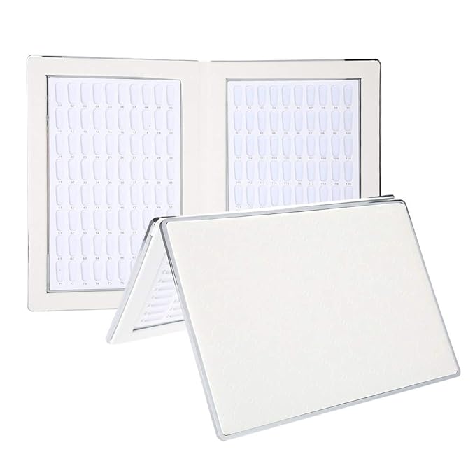 Nail Sample Books,Nail Color Chart Display Book 160 Slots Nail Polish Gel Color Display Nail Salon & Home Manicure Tool