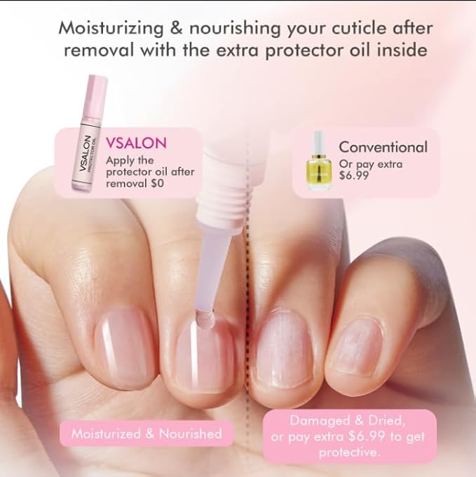 VSALON Press On Nails Short Coffin - Pink Cat Eye Glitter Glue on Nails, Reusable Opaque Winter Fake Nails with Glue, Protector Cuticle Oil, Adhesive Tabs - 32 PCS Stick On Nails in 16 Sizes