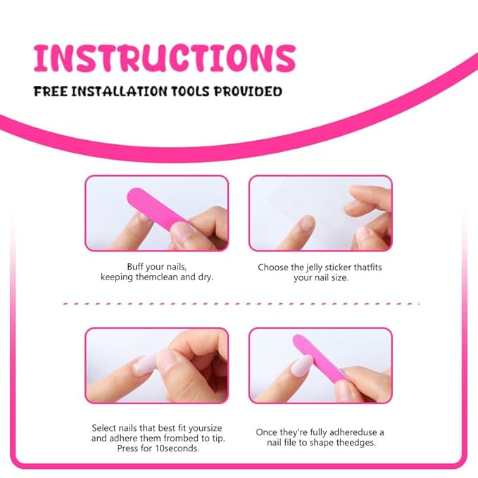 White French Tip Press on Nails Short Square Fake Nails Gold Rhinestones Full Cover Glue on Nails Gold Alloy Star Design Acrylic False Nail Fall Winter Artificial Nail Reusable for Women