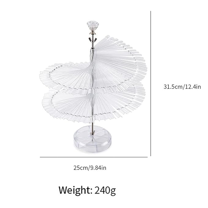 120 Colors Nail Tips Display Stand, DIY Nail Art Showing Shelf with Number Posted, Gel Nail Color Card Spiral Fan-shaped Nail Art Polish Practice Display Tips (White,Square)