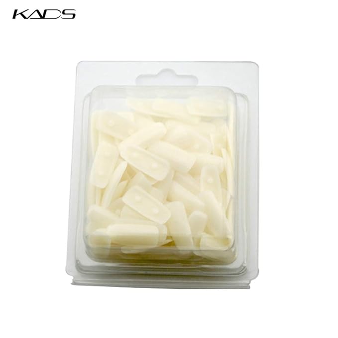 KADS 100 Plastic Nail Tips for Practice Use Practice Training Nail Art False Tips Display Training Tool