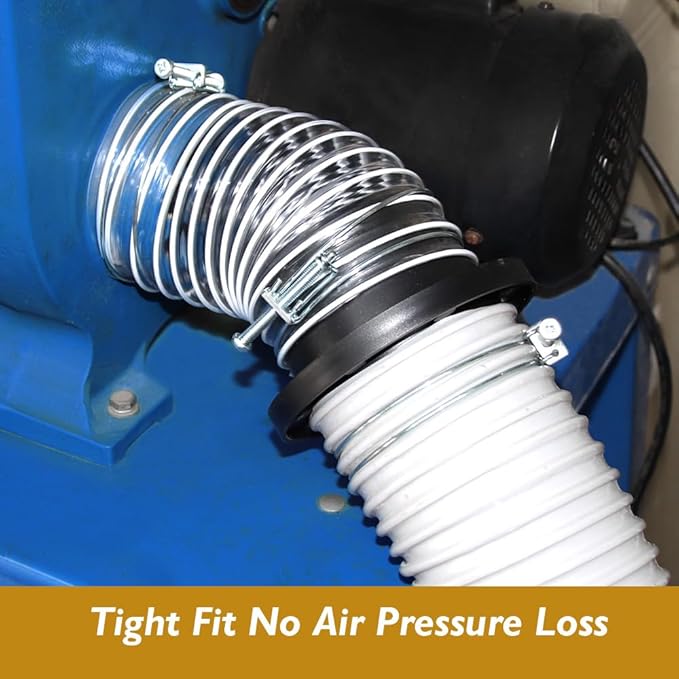 O'SKOOL 4" Port Magnetic Dust Collector System, Magnetic Dust Collection Fittings for Dust Collector/Vacuum Fittings, DC06