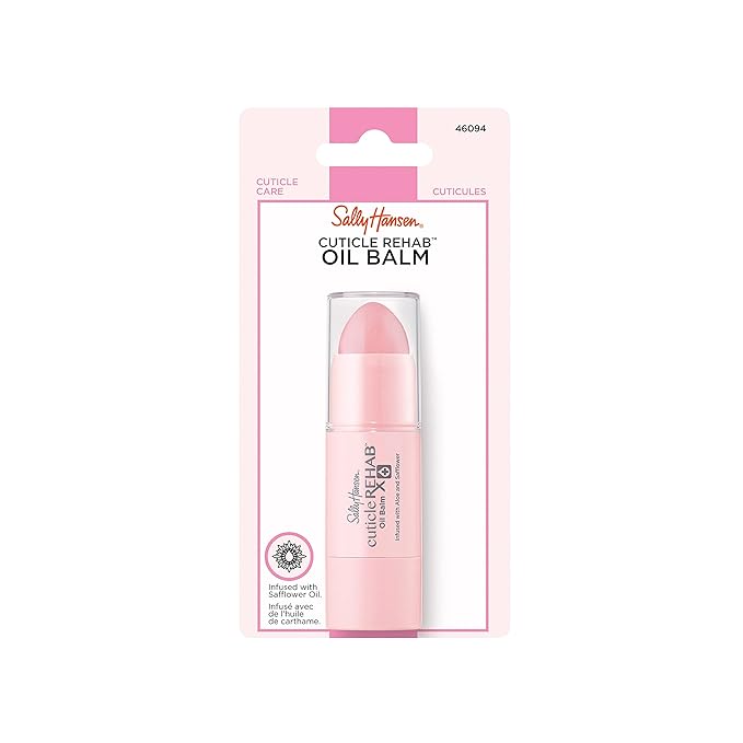 Sally Hansen Nail Treatment Cuticle Rehab Oil Balm | Infused with Natural Essential Oils & Vitamin E | Nourishes & Conditions Dry Nails & Cuticles