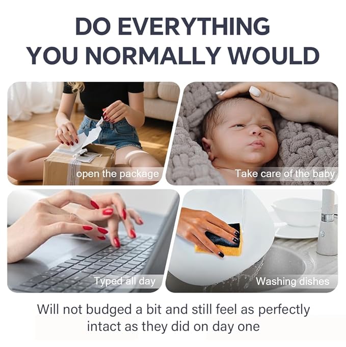 Semi Cured Gel Nail Strips-Variety Press on Nails Set Floral Print, Polka Dot & Minimalist Design, Short Almond Semi Gel Nails, French Manicure Alternative(Floral Fantasy）