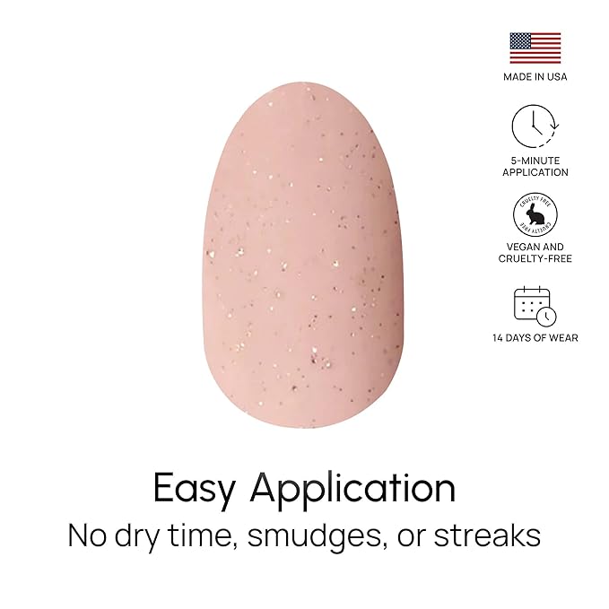 Color Street Vanilla Romance Glitter Nail Strips