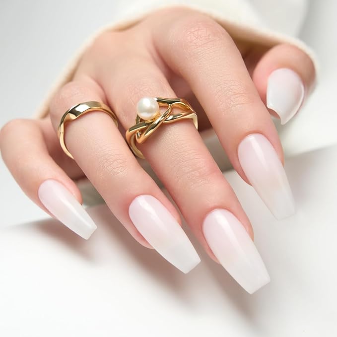 Gelike EC Nail Glue Gel 6 in 1 for Press-On Nails and Nail Tips Long Lasting Extension Strong Hold Brush-On UV Adhesive for Acrylic Tips Quick Dry Low-Odor No Pop-Off DIY at Home & Salon Art Use