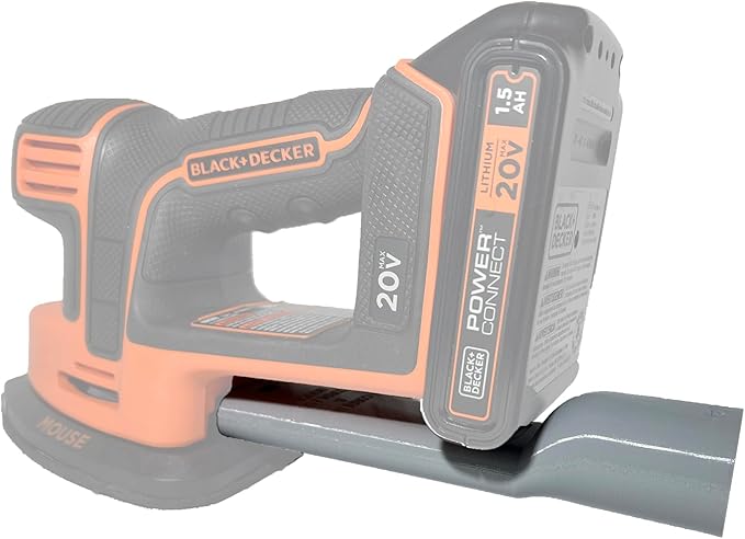 Shop Vacuum Hose Adapter compatible with Cordless BLACK+DECKER Mouse Detail Sander BDCMS20C BDCMS20B BDC120VA100 for Vac Dust Reducer Collector 1-1/4 in 1.25 inch