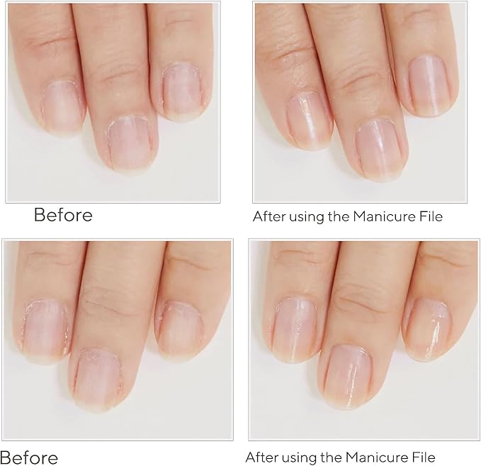 Spa-Rific 2pc Set of Wide Jaw Ergonomic Nail Clippers and Nano Glass Laser Etched Nail File with a Carrying case - Stainless Steel