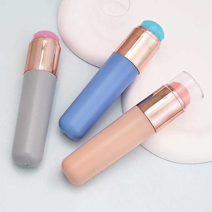 Nails Art Silicone Brush And Stamper Set Reusable Applicator For Creating Unique Gradients Art Decoration Chrome Nail Powder Applicator