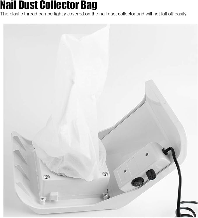 15pcs Nail dust Collector bag Nail Vacuum Cleaner Bag Nail Dust Suction Collector Bag for Nail Art Dust Suction Collector