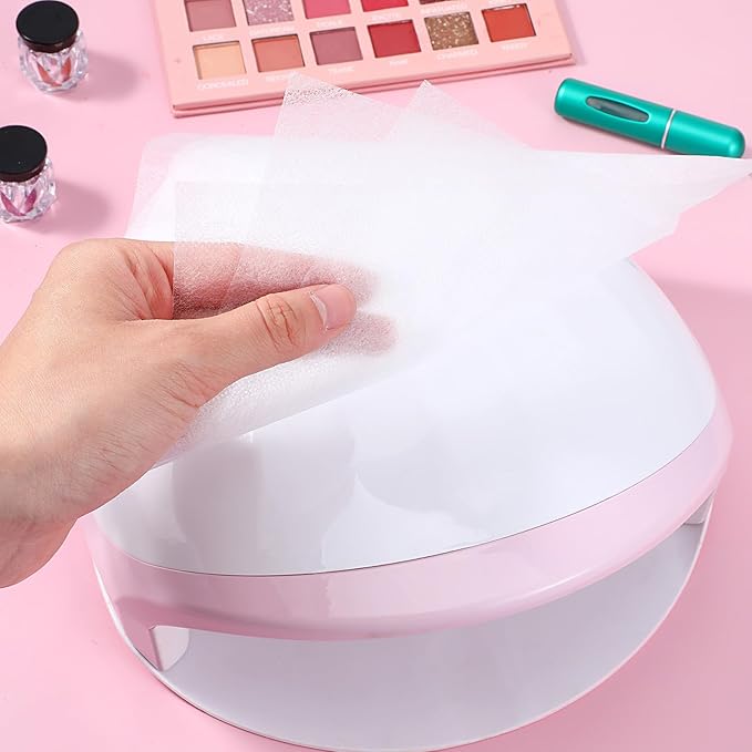 200 Sheets Nail Dust Collector Sheets, Nail Dust Collector Filter Paper, Disposable Nail Dust Filters for Nail Salon Vacuum Machine