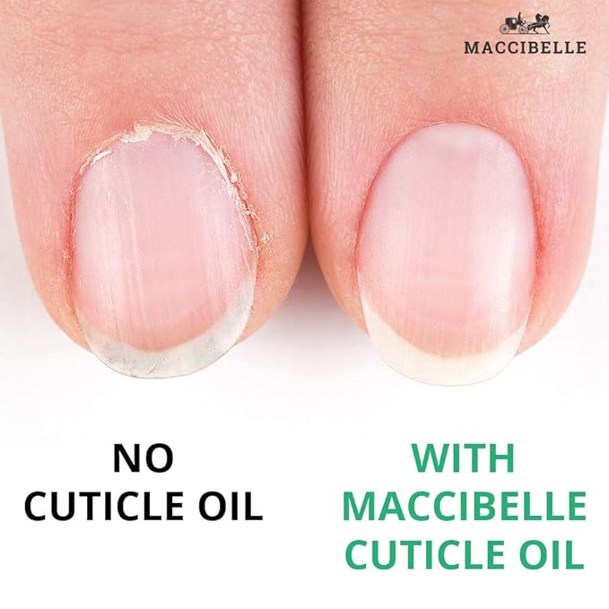 Maccibelle Pure Cuticle & Nail Oil Pen 2ml Heals Dry Cracked Cuticles (Green Tea)
