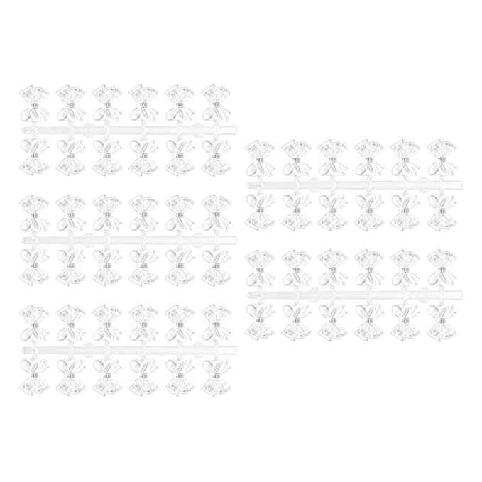 50Pcs Nail Polish Gel Color Palette Card Display Shelf Practice Training Bear Shaped Showing Sticks Manicure Tool Nail Swatches Display Stand