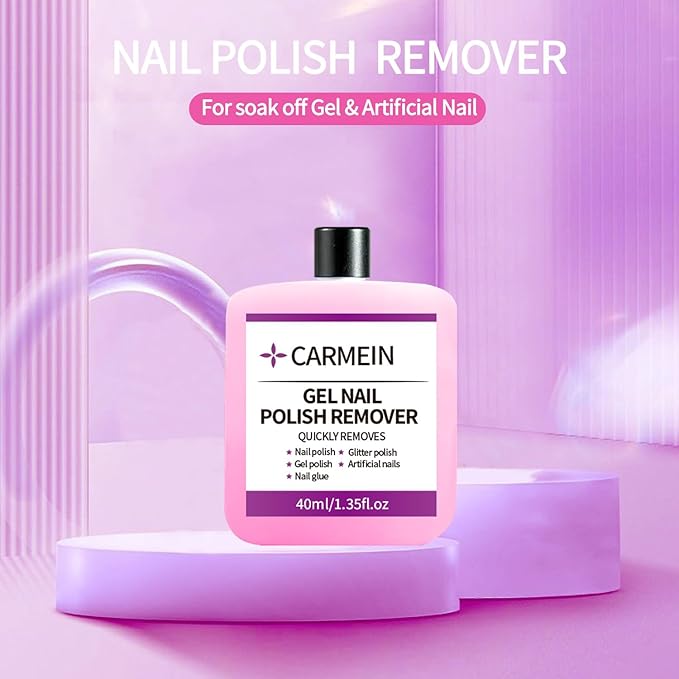 Nail Cleaner & Brush Cleaner & Gel Nail Polish Remover, 40ml/1.35fl.oz Must-Have Nail Care Trio (Nail Brush Cleaner setC)