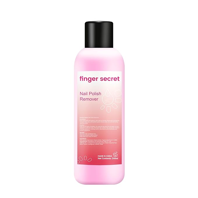 Nail Polish Remover, finger secret Nail Remover Polish 240ml,Gel Nail Remover Polish,Professional Gel Polish Remover for Nails Quickly & Easily & Effectively Remove Gel Polish