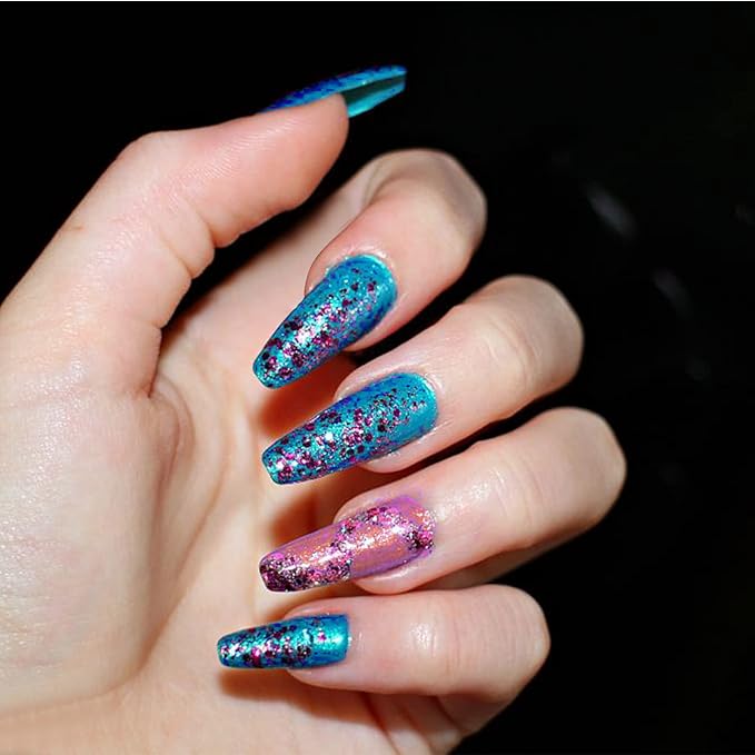 PINGEUI 2 Pack 308 Colors Nail Display Book, Nail Gel Polish Display Chart with 720 Nail Tips, Nail Color Sample Book Nail Gel Color Card Book, for Nail Salon