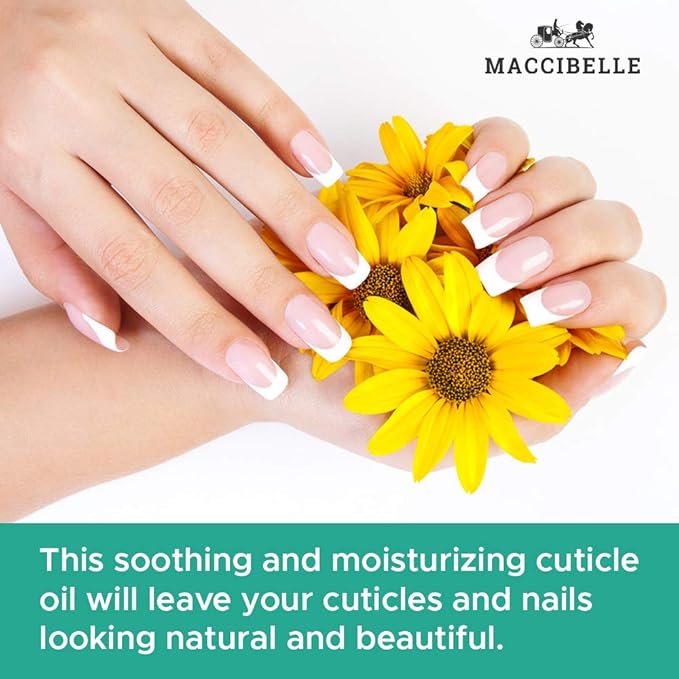 Maccibelle Pure Cuticle & Nail Oil Pen 2ml Heals Dry Cracked Cuticles (Milk & Honey + Lavender)