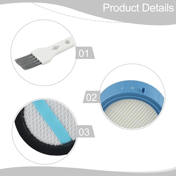 Replacement Pre-Motor Filters for Electrolux 900 Series Vacuums, 4-Pack Blue for White ABS Non-Woven Fabric, Efficient Dust for Pet D forer Filtration, Easy Install