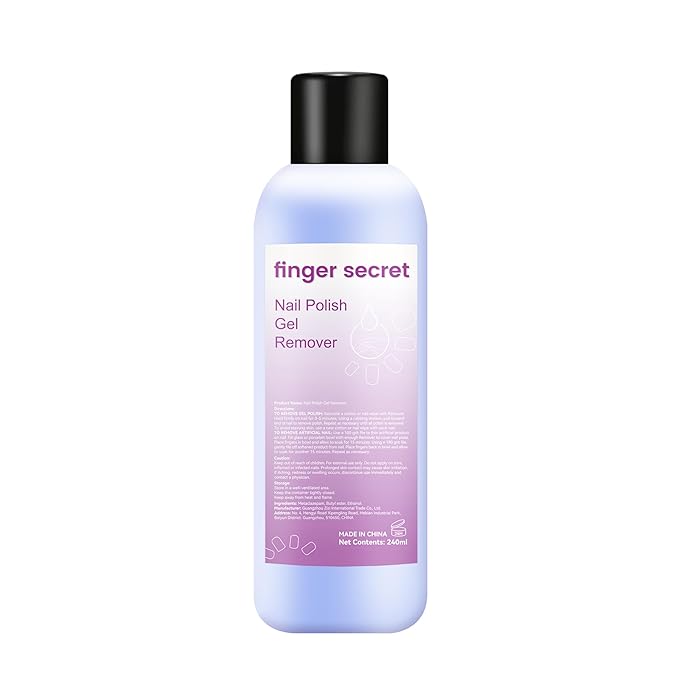 Gel Nail Polish Remover,finger secret Nail Polish Gel Remover 8 FL.OZ,Gel Polish Remover Gel,Professional Gel Nail Polish Remover Quickly & Easily & Effectively Remove Polish