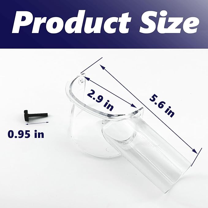 2 PCS Trim Router Nozzle Vacuum Dust Extracting Attachment 195559-1,Replacement for 1-1/4 HP Compact Router model RT0701C,Dust Extraction Adapter