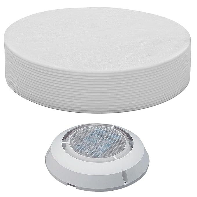 200 Sheets Nail Dust Collector Filter Paper 7.8'' Nails Vacuum Dusts Collector Sheets White Disposable Nail Dust Filters Nails Tech Supplies Accessories for Home Salon Spa