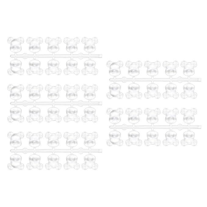 60Pack Gel Color Card Display Shelf Practice Training Bear Shaped Showing Sticks Manicure Tool Nail Swatches Display Stand