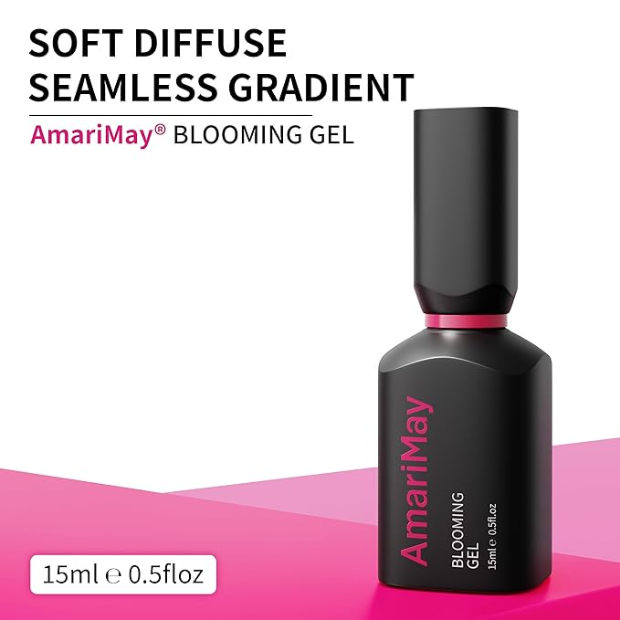 Nail Blooming Gel, 15ml Clear Blooming Gel Polish, Spreading Effects Soak Off UV Light Cure for Nail Art DIY