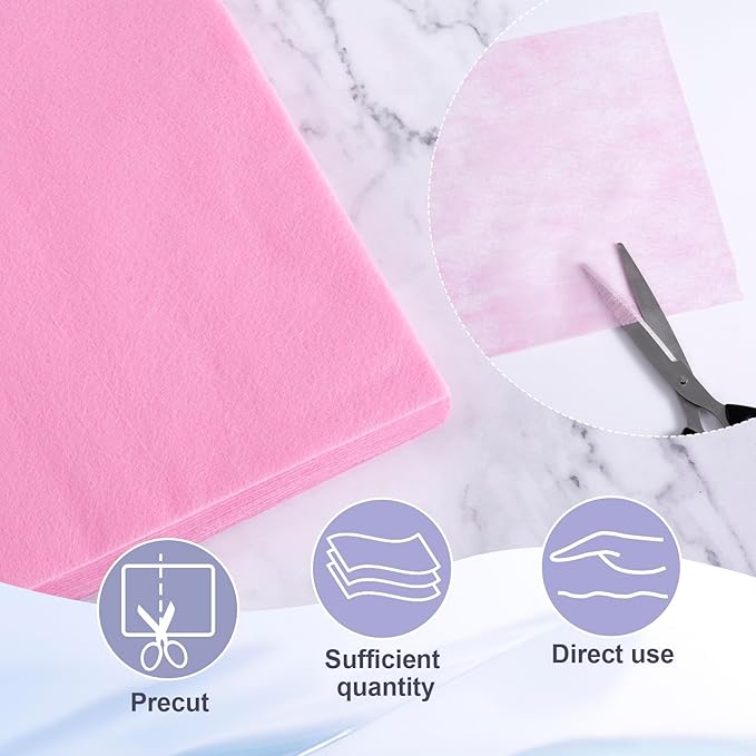 100 Sheets Nail Dust Collector Filter Paper, Pink Disposable Nail Vacuum Dust Collector Pads for Nail Salon, Replacement Filters for Most Nail Dust Collectors Machine for Nail Tech, Spa