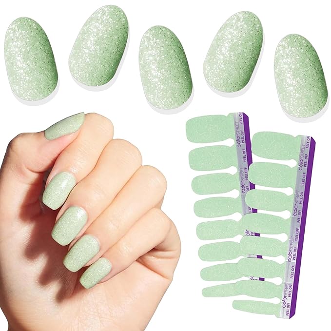 Color Street Pistachio Gelato Glitter Nail Strips