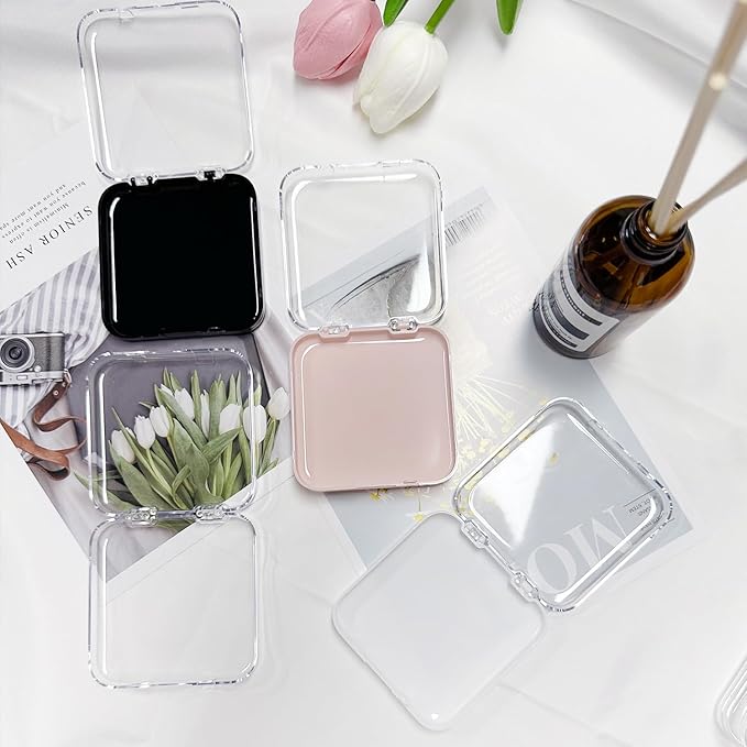 12 Pcs Press on Nail Packaging Box Press on Nail Storage Box for Press Ons with 60 Pcs Adhesive Double Sided Tape Acrylic Fake Nail Display Box False Nail Organizer Case for Home Salon Use