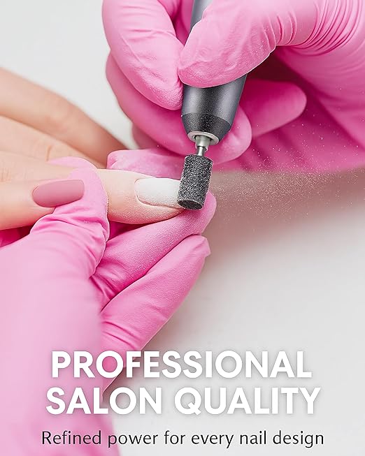 Nail Drill Bits, 145 Pcs Nail Drill Sanding Bands Set - 80# 120# 180# 240# Fine Grit File Sanding Bands for Acrylic Gel Nails, Manicure & Pedicure Nail Tech Tools