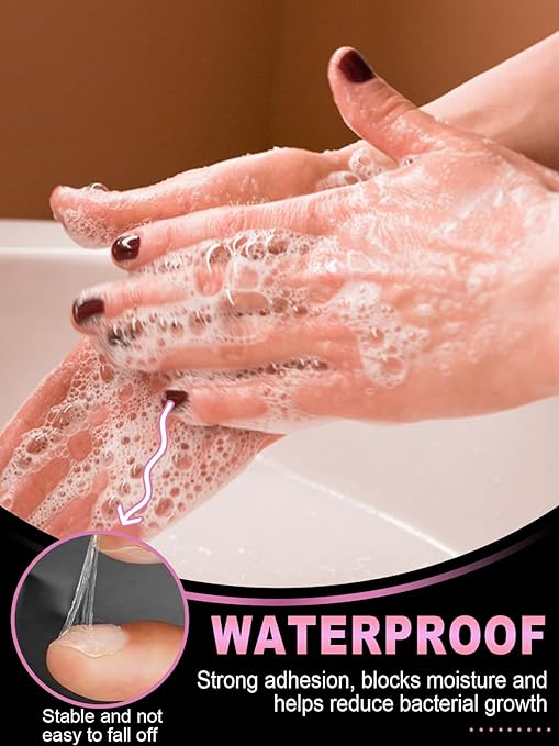 300PCS Nail Adhesive Tabs for Press on, EBANKU Waterproof Nail Glue Stickers Ultra-Thin Press on Fingernail Sticky Tabs in 15 Size, 10 Sheets Double Sided Transparent Fingernail Tape for Manicure