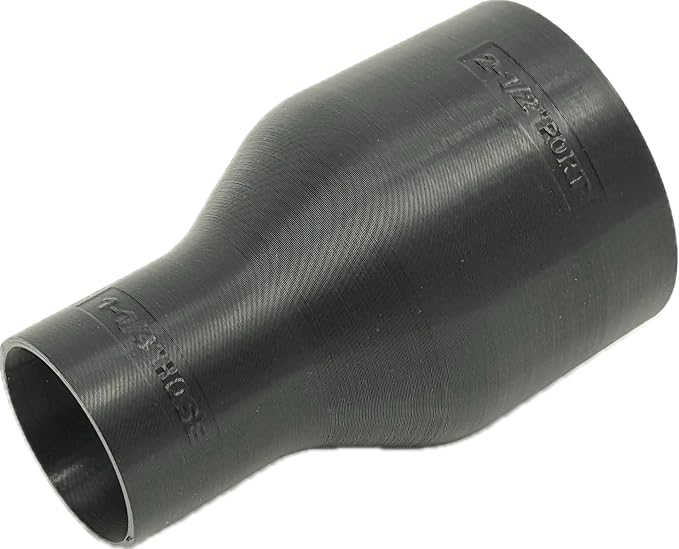 Hose Adapter for 2-1/2" Dust Collection Ports - Made in USA - Connects to Table Saw, Bandsaws, Spindle Sanders, Miter Saws, and other equipment (1-1/4" Hose)