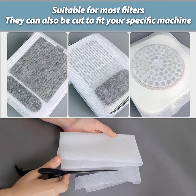 Nail Dust Collector Filter Paper, Nail Vacuum Dust Collector Replacement Filter Paper Sheets for Nail Supplies Disposable Nail Dust Filters for Most of Nail Dust Collector Machine-100 Sheets