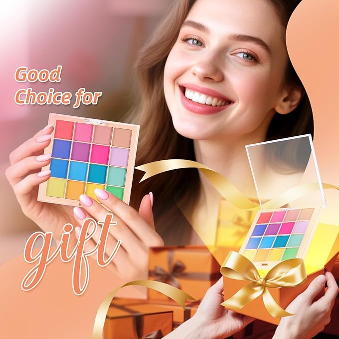 Nail Pigment Powder Palette Set, 16 Colors Ombre Nail Powder Palette with 100pcs Sponges & Tweezers French Aura Nails Ombre Nail Brush Nail Long-lasting Manicure Art DIY Accessories 07 Set