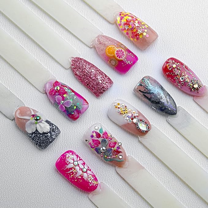 PINGEUI 2 Pack 308 Colors Nail Display Book, Nail Gel Polish Display Chart with 720 Nail Tips, Nail Color Sample Book Nail Gel Color Card Book, for Nail Salon