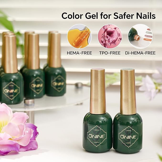 3-Free Gel Nail Polish Set - 6Pcs 10g Nude Pink Jelly UV/LED Gel, Long Lasting High Gloss Soak Off Nail Gel, Nail Beauty Design Manicure for Professional, Salon & Home Use, No Hema & TPO & Di-Hema