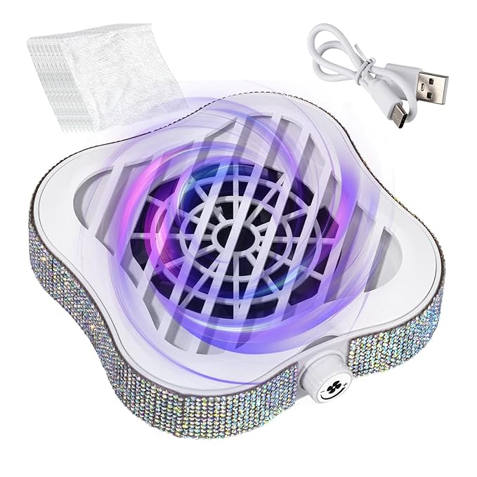 Dust Collector for Nails | Powerful Low Noise Cleaner,Adjustable Suction Power Nail Fan Dust Collector with 10 Filters,for Salon Desk Table Room Manicure Beginner Professional