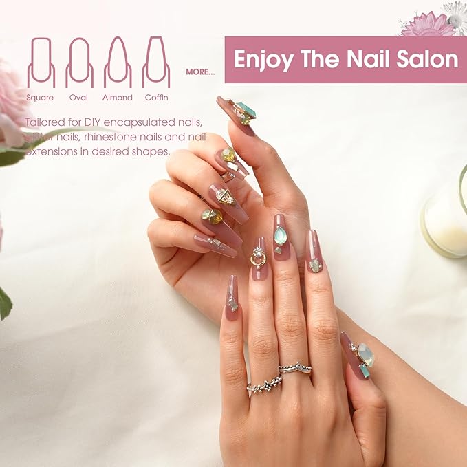 ROSALIND Nude Pink Poly Extension Gel, 60ml/2 oz Purple Nude Poly Nail Gel Building Enhancement for Nail Thickening Decoration for Fall Colors, Easy to DIY Use at Home Need UV Lamp