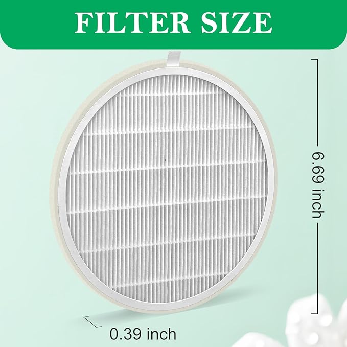 Air Filter Replacement Compatible with MelodySusie Nail Dust Collector Replacement Filter, Models DR-3011,(3HEPA+60 Sheets Filter Paper)