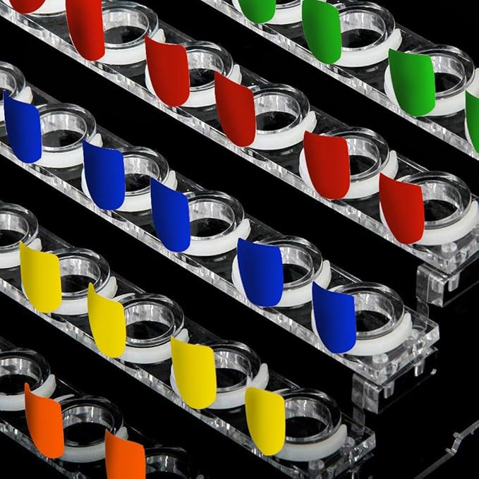 200 PCS Nail Display Ring, DIY Nail Display Ring Nail Art Color Chart Tool Manicure Art Practice Tool for Beginners & Manicure Store