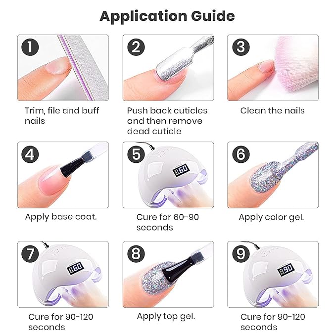 RARJSM Glitter Gel Nail Polish Sparkly Peachy Pink Holographic Iridescent Gelpolish Chunky Soak off L e d U V Curing Required Long Lasting High Pigments for Home Salon Manicure Nail Art 15ml