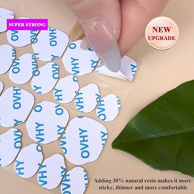 Nail Adhesive Tabs, Sticky Tabs for Nails, Strong Nail Glue for Press On Nails, Waterproof Stickers (pro Version 25 Sheets)