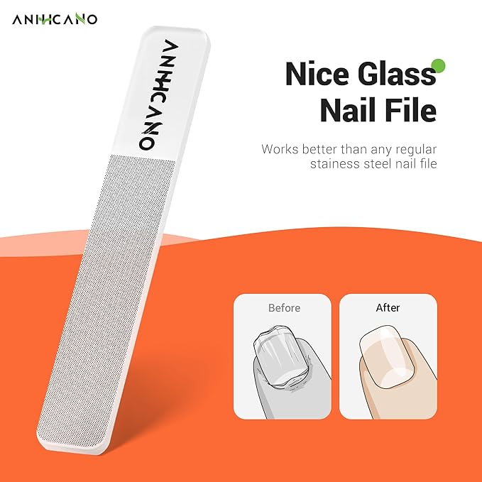 Nail Clippers with Glass Nail File, Ultra Sharp Nail Clipper Set, Professional Fingernail & Toenail Clippers Nail Cutter for Men and Women (Black)