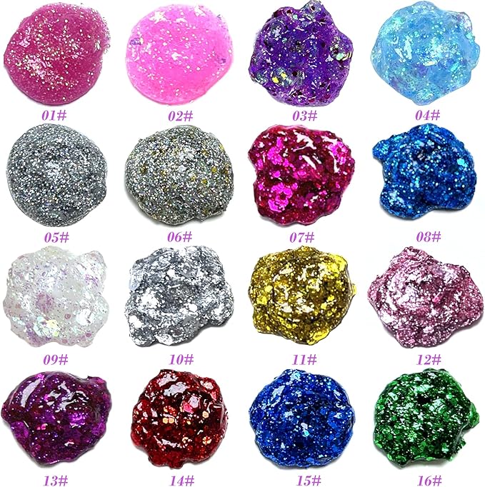 Holographic Face Glitter Gel Body Shimmer Makeup for for Hair, Face, Clavicle, Arm, Nail, Eyeshadow, Long Lasting Waterproof Mermaid Sequins Party Glitter for Rave Festival, 1.35oz (Grape Purple #13)