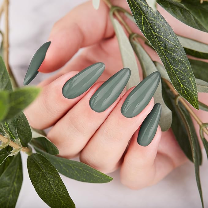 SEMINCA Semi Cured Gel Nail Strips-Glamorous Semi Gel Nail Stickers Natural Nude Shades Press On Nails Easy Home Application Works with Any UV/LED Lamps Glossy Finish(Cream Fog)