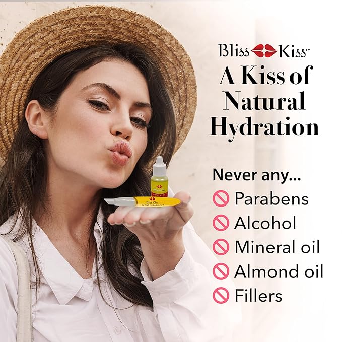 Bliss Kiss Refillable Cuticle Nail Oil Pen with Brush and Simply Pure Cuticle Oil for Nails 15 ml Bottle Bundle - Fragrance Free